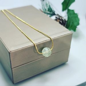 Prehnite necklace